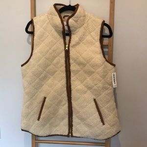 Old Navy Quilted Sherpa Vest